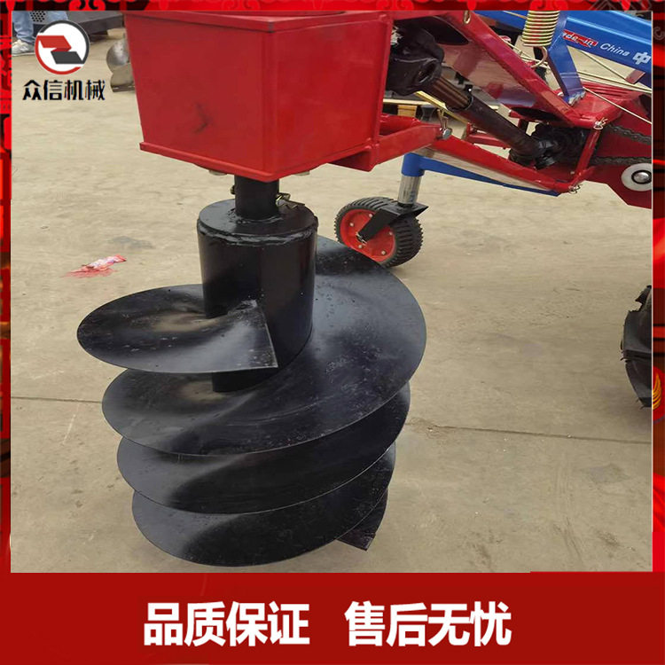 旋转 便携螺旋钻冰面 农用手扶拖拉机带植树挖坑机 快速打桩器