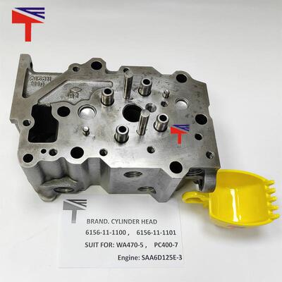 单缸盖6156-11-1100适用于工程机械S6D125-3发动机配件