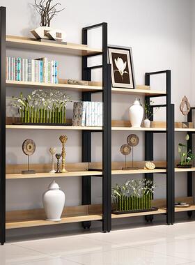 列创架书房多层物隔YNP板书橱组合收纳储展示架办公意陈钢木置物