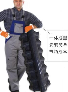 合成树脂瓦围墙瓦KEU头片一体别墅建筑墙顶马头仿古PVC塑料墙压瓦