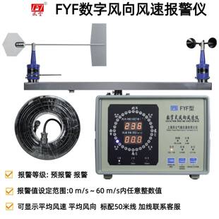 FF数字风向风Y速仪报警FYF数字带50米线塔吊港口船舶安装 风风速向