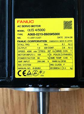 A装u06B-0215-BTRD605#S000fanc发那科原拆低机件测试良好价现货