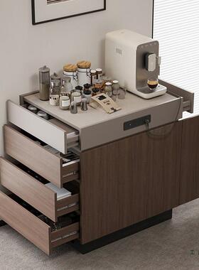 意式极简ZOP台风木实单个台柜餐边柜窄边茶水家用岛收纳柜吧台桌