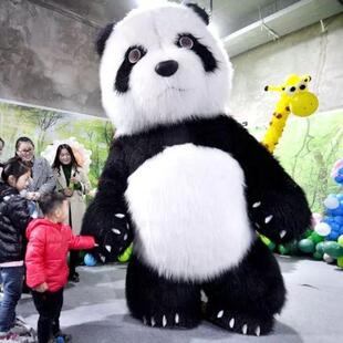 充大熊猫卡通人服装物生肖龙人偶吉祥偶北极熊活气动演出KPE玩偶