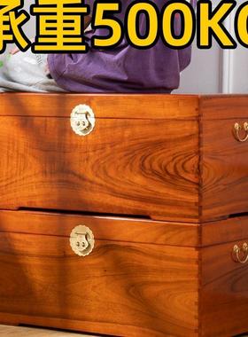 香JDW樟木箱子全樟木纳实木储物收书画衣特大号家用婚字嫁结婚嫁
