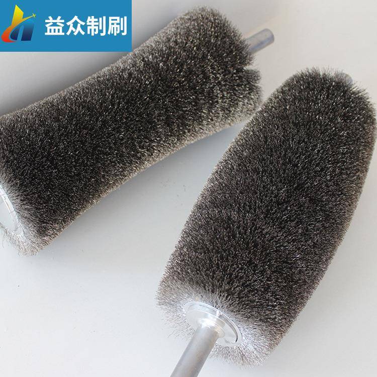 钢丝毛刷尼丝龙磨辊料清洗除锈研磨工业8刷辊抛光打磨替换辊刷