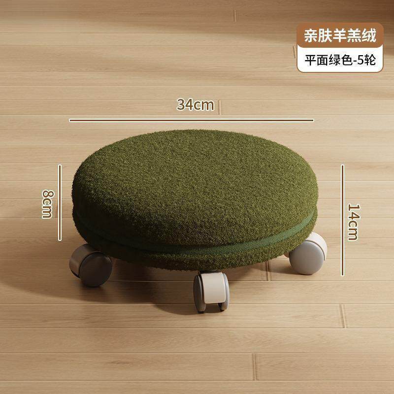滑童轮矮凳带静万向轮855小凳带娃儿学步凳子美缝拆快递圆凳子音