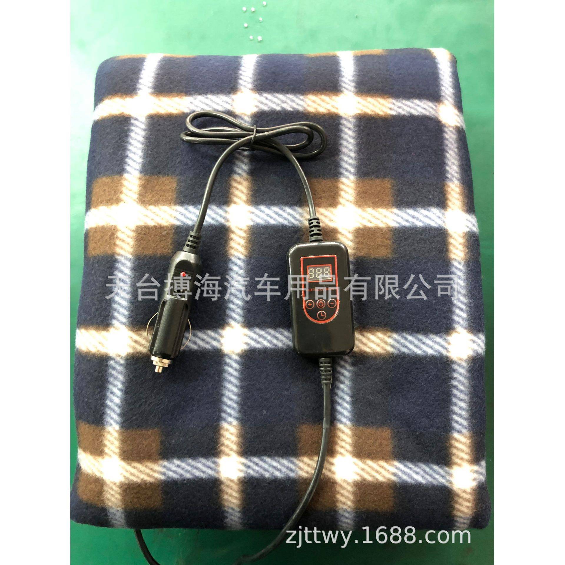 新智能温度调车开关带定时12V电热毯,EOB节车用款电热毯,车用加热