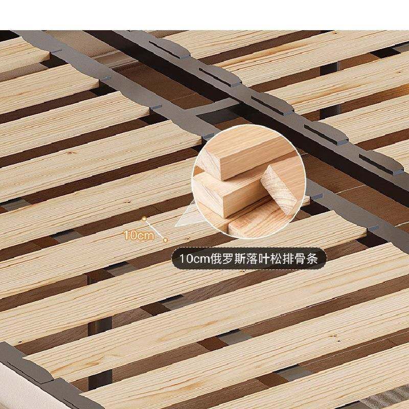 现EPW奢代简悬浮极简小户型网红酒床店民宿床轻主卧双人1约.8米皮