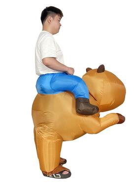 万圣节可骑行动物充VOF气服节日搞表怪演舞台道具卡巴皮装拉充气