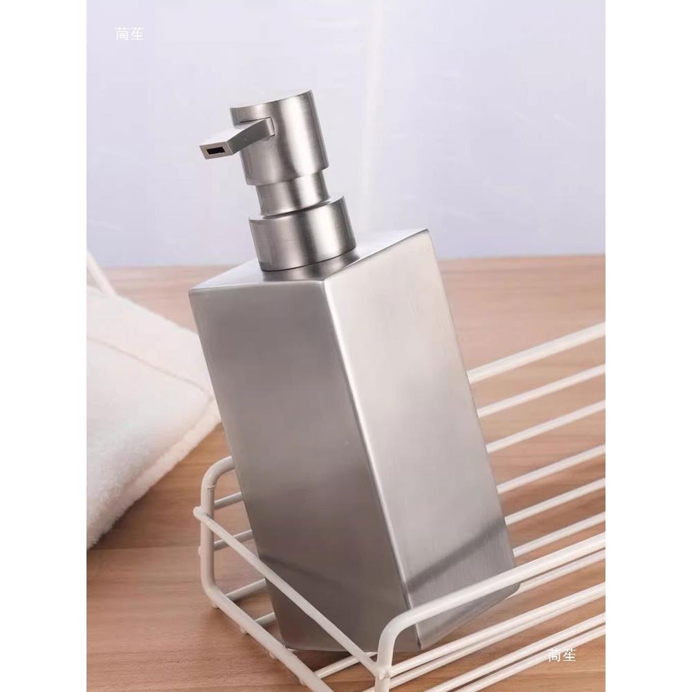 口洗304不锈钢乳m液器乳液瓶手液分XVF装出瓶皂液器500l