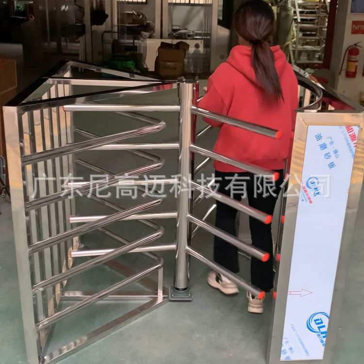 单项止逆旋转通道栅门 半高手动十字旋转闸机 车站超市景区单向门