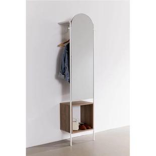 现简代约悬衣浮靠墙穿衣镜进门衣帽架卧室68153挂换镜挂衣架镜壁