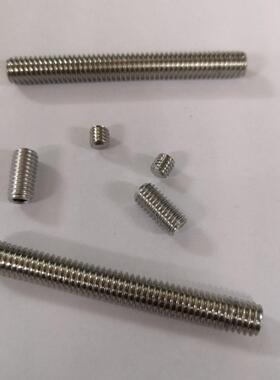 IN91D6918*1.0细牙不锈3钢凹端紧定螺钉DIN916细牙无M头内六角螺