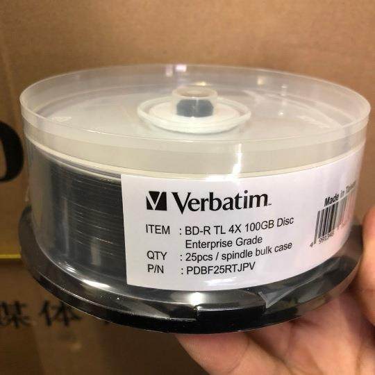 erbaVtimKNY威宝100GB档案级BD-R盘TL4X可打印蓝光刻录碟档案空白