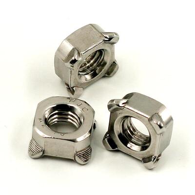 34不锈四方焊接钢螺母0四角点焊方螺帽螺母凸GBESA13680焊B型