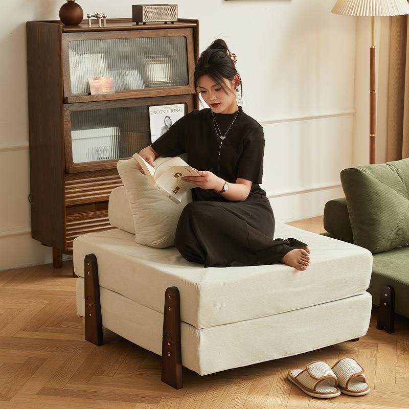 人沙发可躺可睡客厅单人小112懒沙床阳台飘窗休闲卧室地垫式榻发