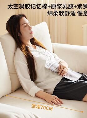 包风奶油阳台伸缩31772床代邮简约现可折叠沙发小户型客厅双人沙