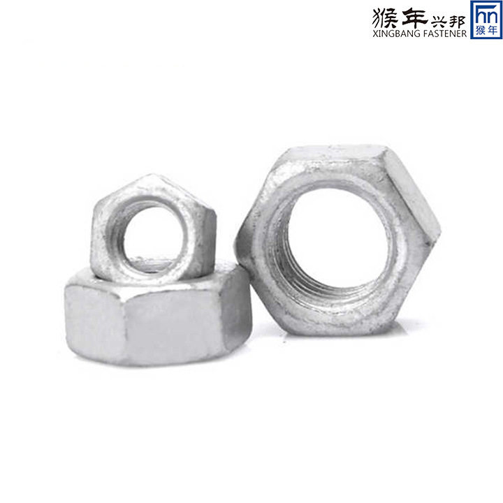 热镀锌六角外六角螺母M22-M30