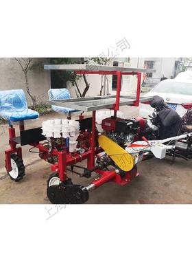 蔬菜大棚内秧苗机种拖栽拉机后置式秧苗65704植机农作物移栽种设