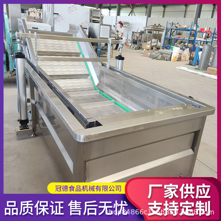 全自动大型果蔬气泡清洗风干线