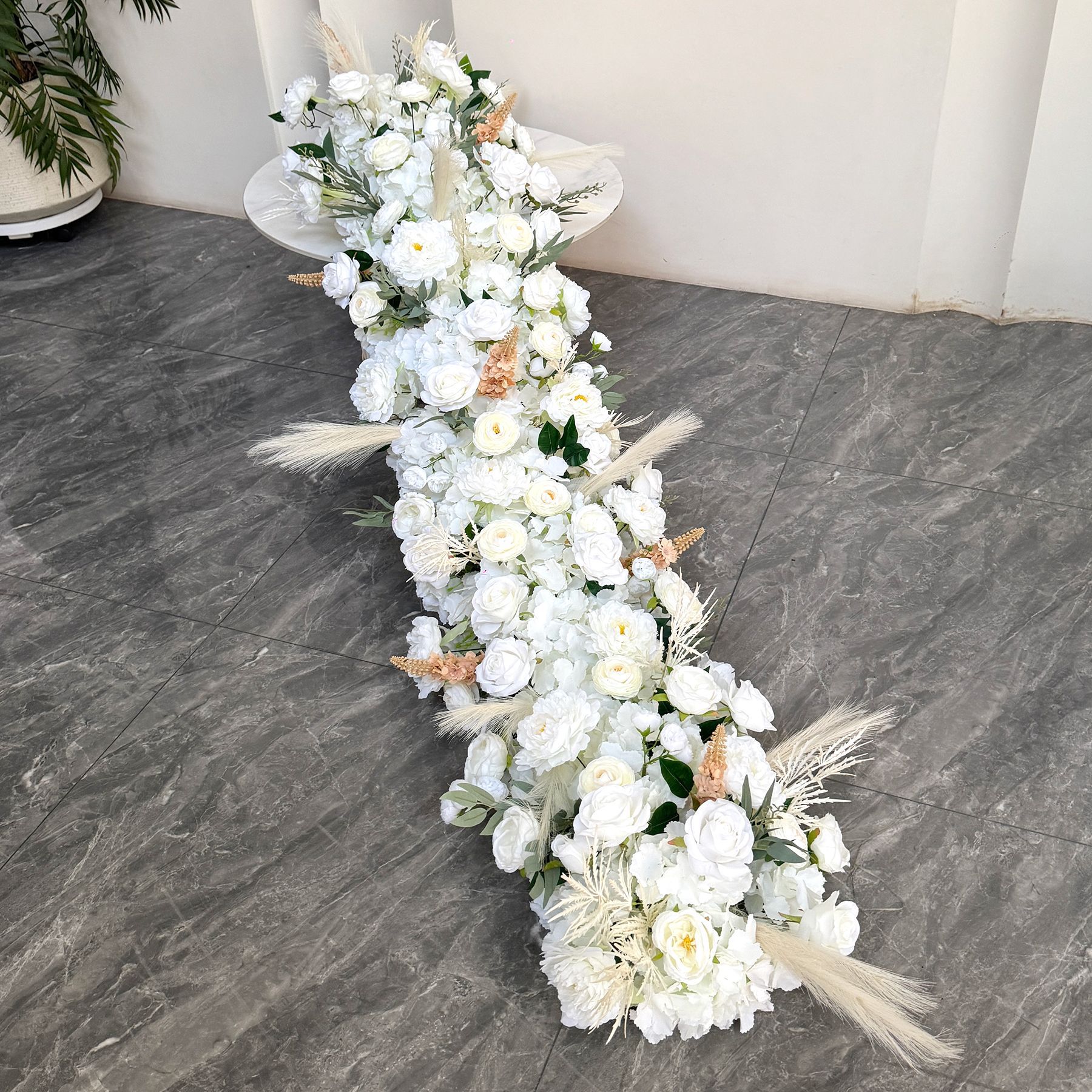 婚庆仿真花排桌花橱窗装饰