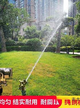 全铜可调摇RKV臂喷灌喷头园林水化浇自浇地绿灌溉坪动旋转喷淋麦