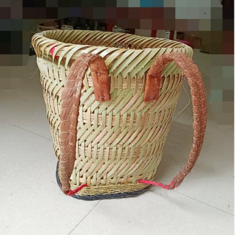 贵州全竹竹编背篱农用家用