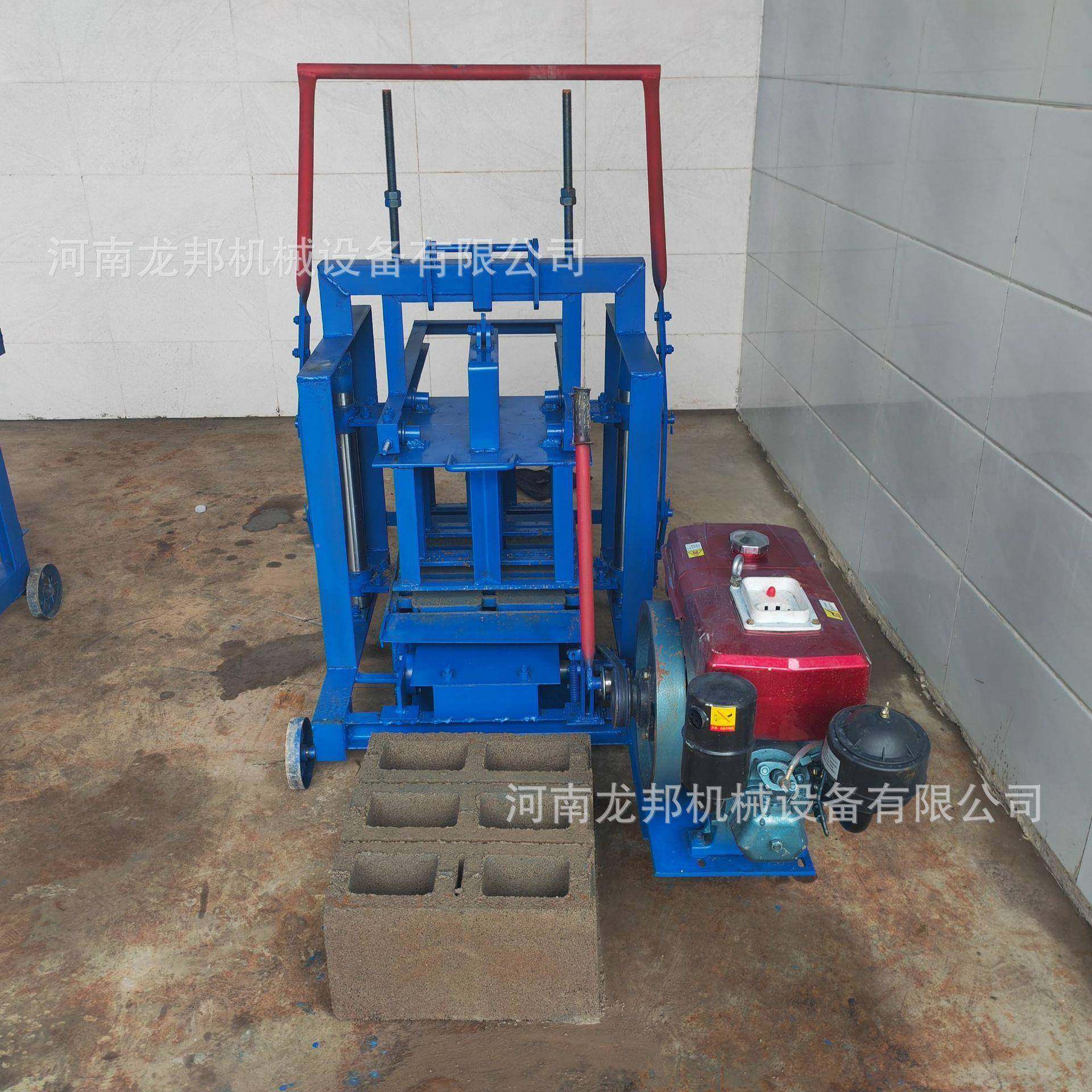 非洲柴油动力砖机机YFM无托板空心动砖一模机移多用可更换具