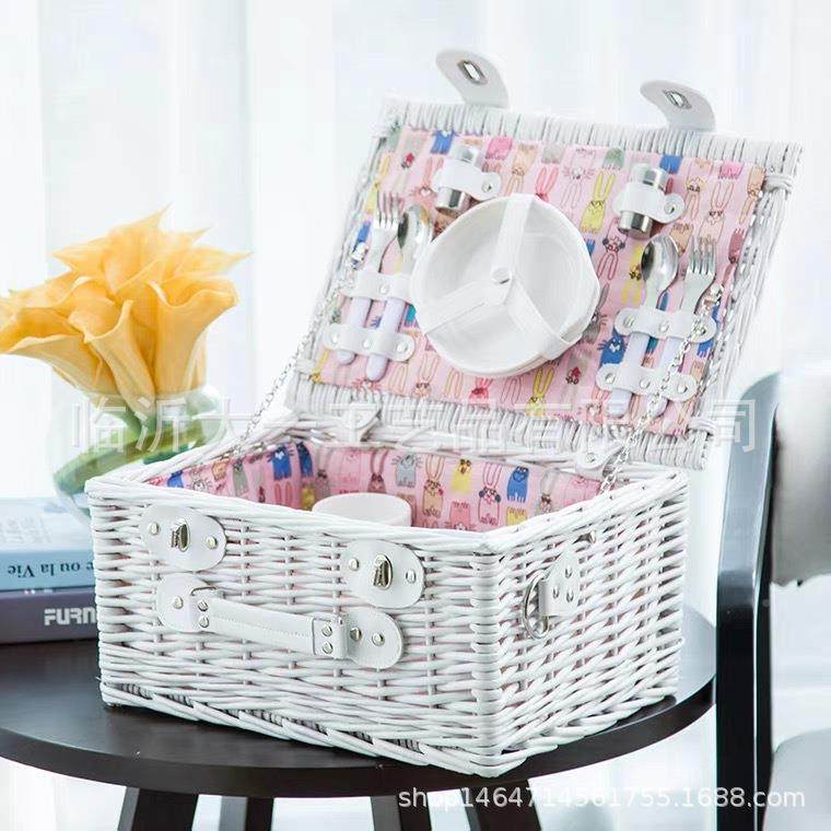 藤编野餐篮柳编KRB手提户野篮带餐具保温编织带外篮盖餐野营野餐,鲜花速递/花卉仿真/绿植园艺,其它园艺用品,淘宝优惠券,粉丝福利购,淘宝优惠卷