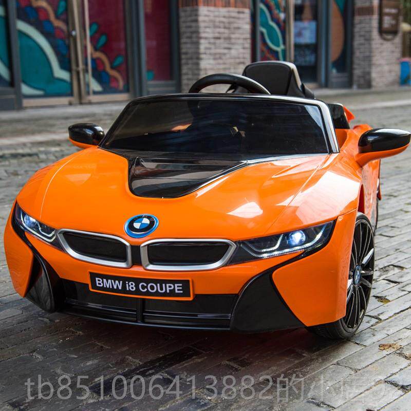 高档24款宝马i8可儿新童电动车四驱动四轮带遥控车跑车小孩宝汽宝