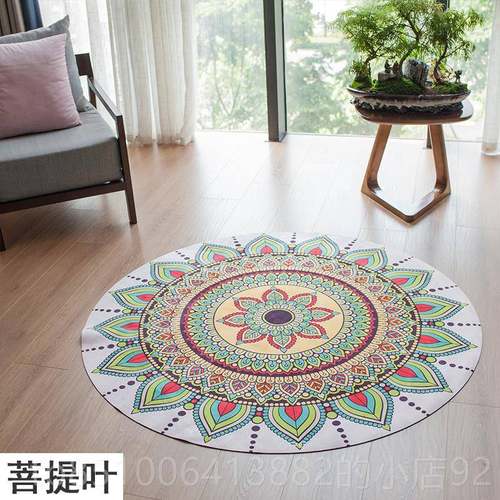 高档Gr孩o瑜伽垫m麂皮天然橡胶曼陀罗瑜伽垫女特别圆空圆中冥想