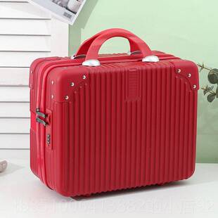 正品可手提箱嫁结婚红色行李行箱女化妆箱婚伴手礼挂旅箱陪嫁小箱