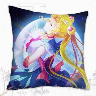 抱枕 正品 美少战士 Moo室n 方枕客厅女腰靠可卧汽车靠垫爱 Sailor