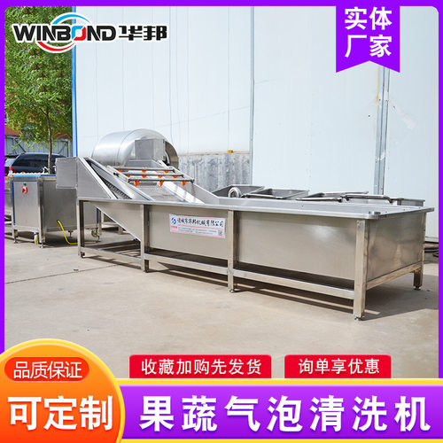 厂家供应多功能气泡清洗机 学校食堂大型蔬菜水果清洗设备