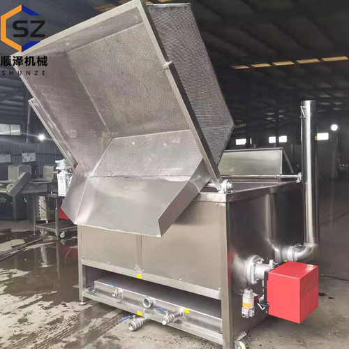 全自动小龙虾油炸机 小银鱼油炸机 自动出料黄花鱼油炸机 顺泽