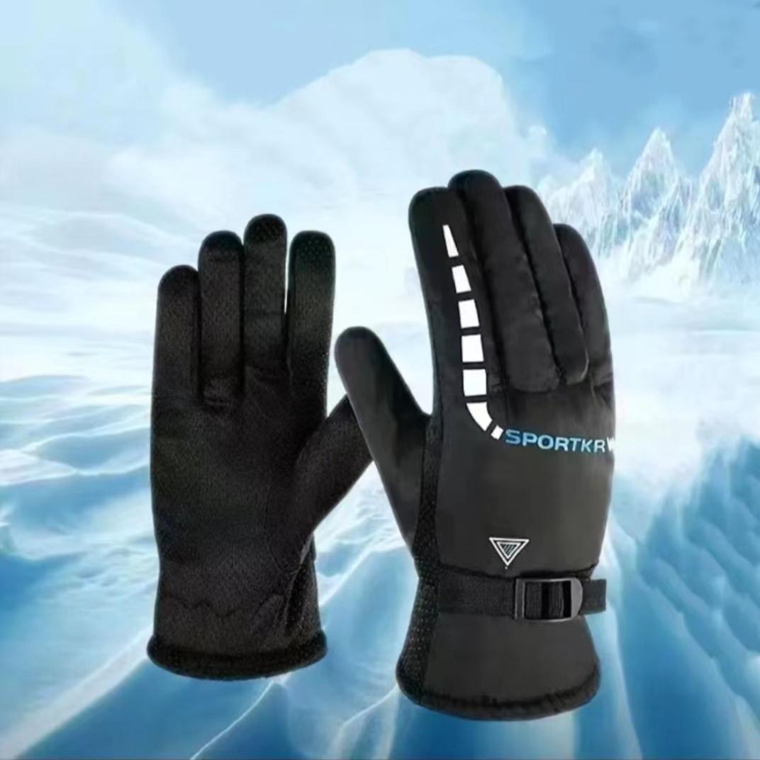 男士加绒保暖骑行滑雪手套