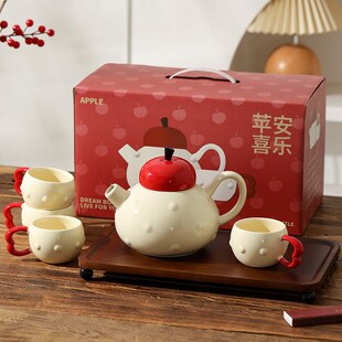 陶瓷茶壶茶具套装 马克杯乔迁新居订婚新婚搬家礼物送新娘水具杯子