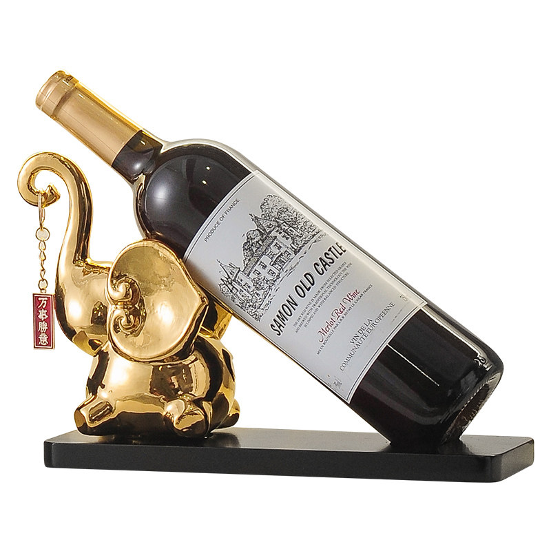 轻奢大象红酒酒架客厅酒柜电视柜办公室装饰摆件创意乔迁高档礼品,家居饰品,装饰摆件,淘宝优惠券,粉丝福利购,淘宝优惠卷