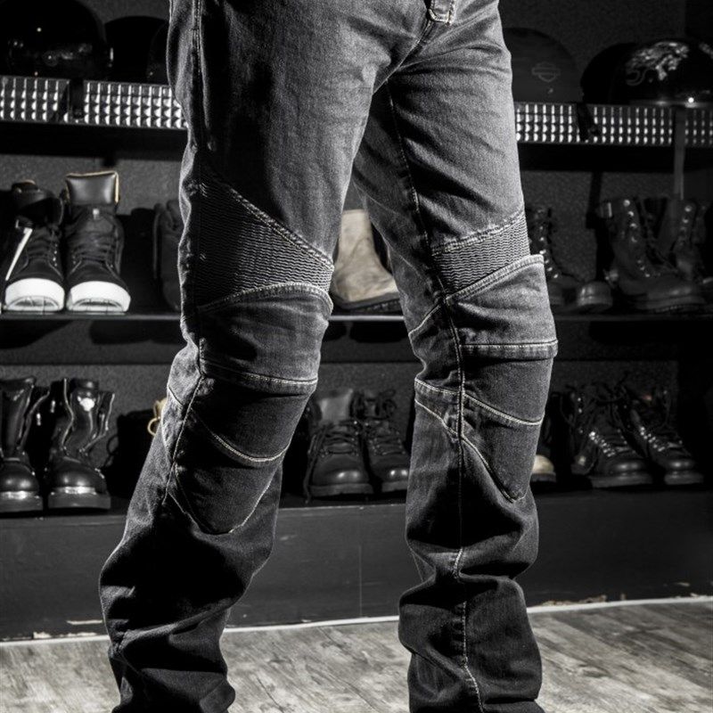 包邮K牌机车赛车休闲直筒牛仔裤防摔裤越野摩托车骑行弹力裤男女