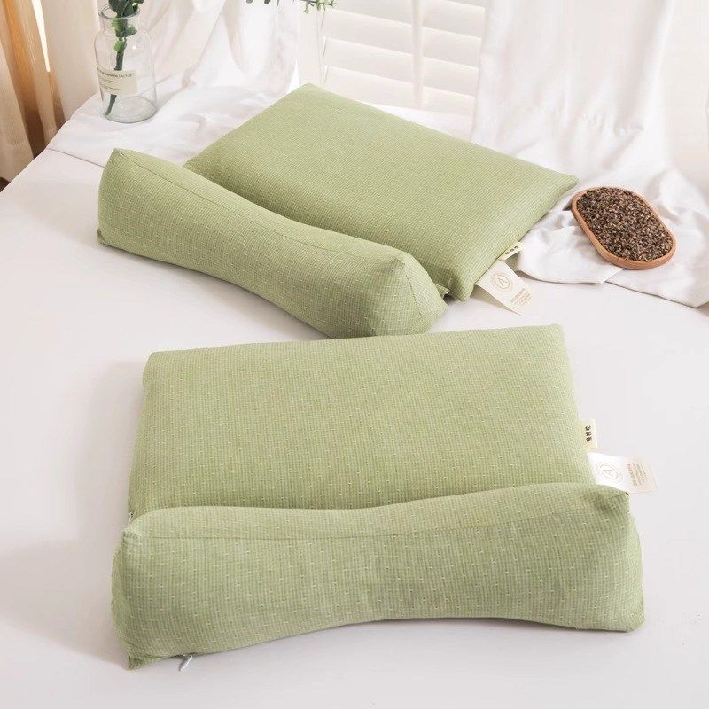 全荞麦皮枕头护颈椎全棉牵引组合枕成人家用枕芯反牵引护颈三角枕,床上用品,功能枕/保健枕/养生枕,淘宝优惠券,粉丝福利购,淘宝优惠卷