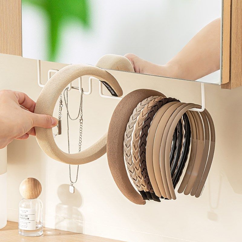 卫生间镜柜收纳盒挡板隔板首饰发饰项链皮筋发绳发圈发夹发箍挂架,收纳整理,镜柜收纳盒,淘宝优惠券,粉丝福利购,淘宝优惠卷