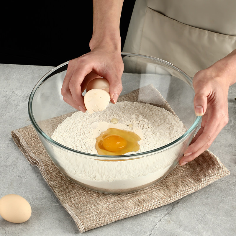 不沾面和面盆带盖子玻璃盆家用烘焙活面发麪盆揉面盆透明碗打蛋盆,餐饮具,盆,淘宝优惠券,粉丝福利购,淘宝优惠卷