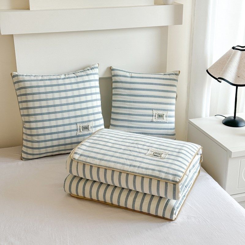 全棉抱枕被子两用二合一汽车靠垫办公室午睡毯子枕头空调夏凉被,居家布艺,抱枕被,淘宝优惠券,粉丝福利购,淘宝优惠卷