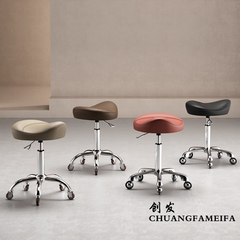 美容美发凳子滑轮旋转升降发型师剪发大工凳美甲店理发店发廊专用