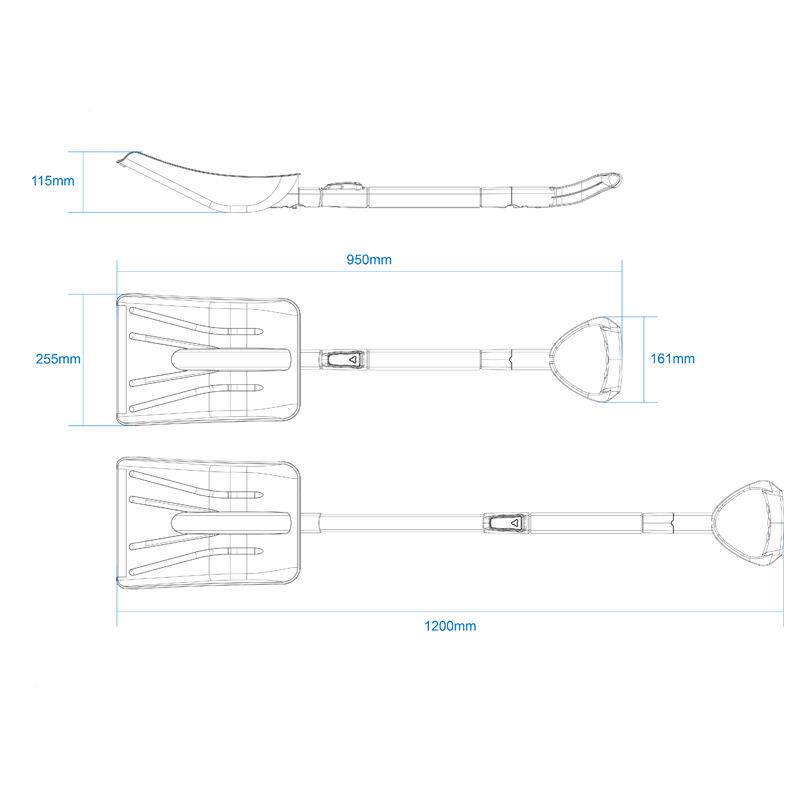 户外折441叠雪铲款汽车越野小缩铲子冬季用品雪橇伸铲工雪具加长