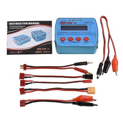 B6升版充电器B6miniV2级b充电器航模VIC锂0电6池充电器8W