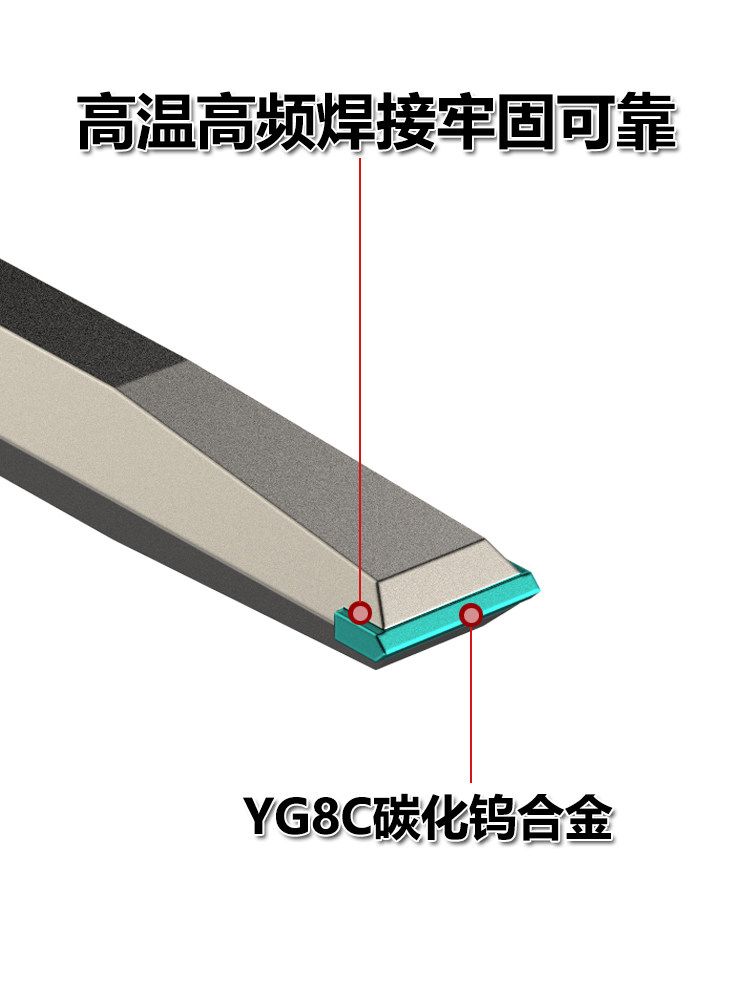 9P1E长六角电镐凿子合金尖凿合金扁凿镶合金0810六角电镐头17*26