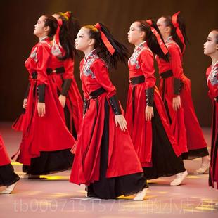 正品儿童装雪龙阴古典表演服装女扇舞州九运舞动服古装小柯式表演