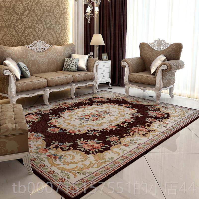 正品式客厅地毯卧室欧美织婚房间房家用编茶几欧垫轻奢大面积进门